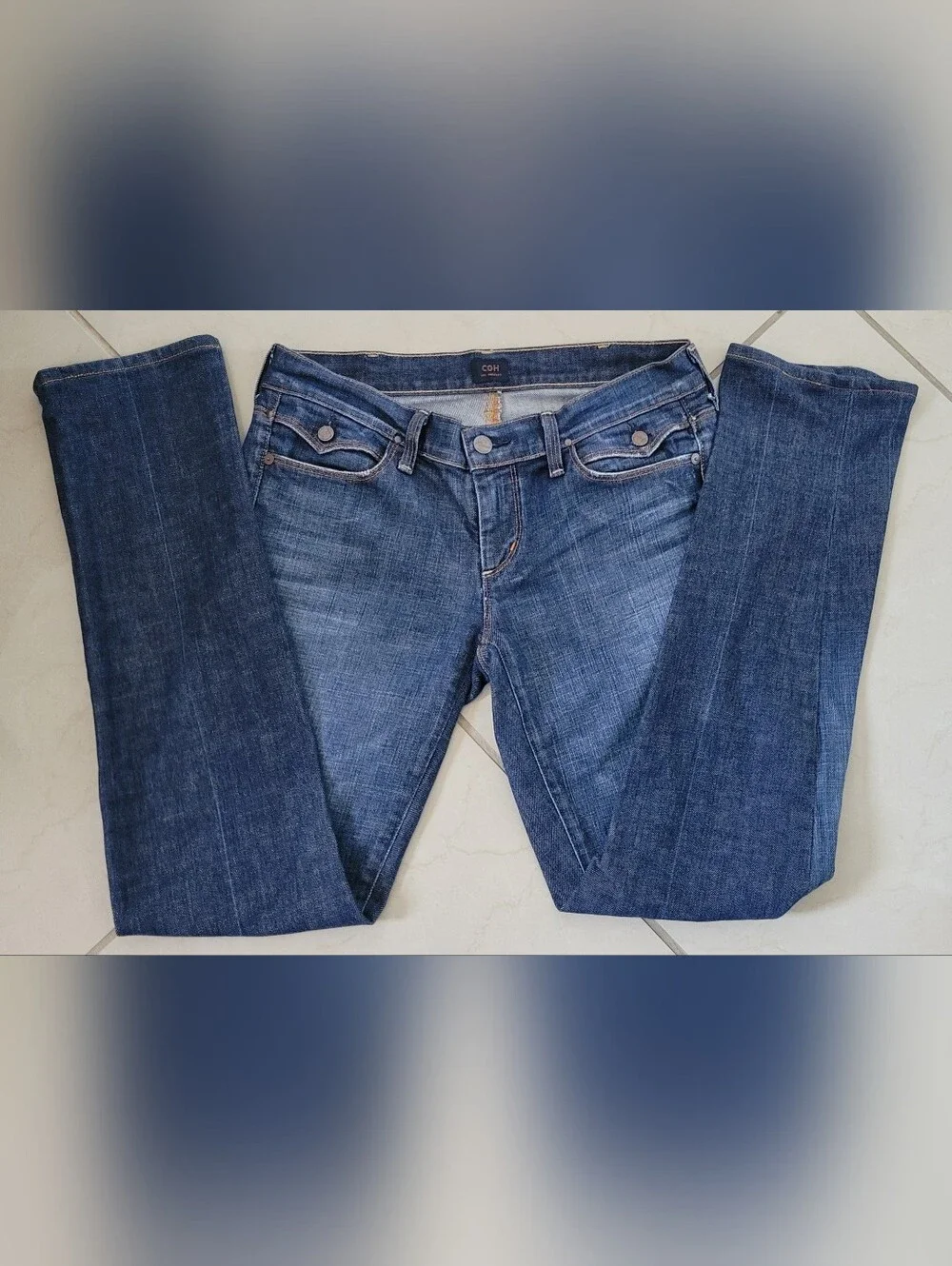 COH Citizens of Humanity Straight Leg Jeans Size 28 Y2K Designer Premium Denim